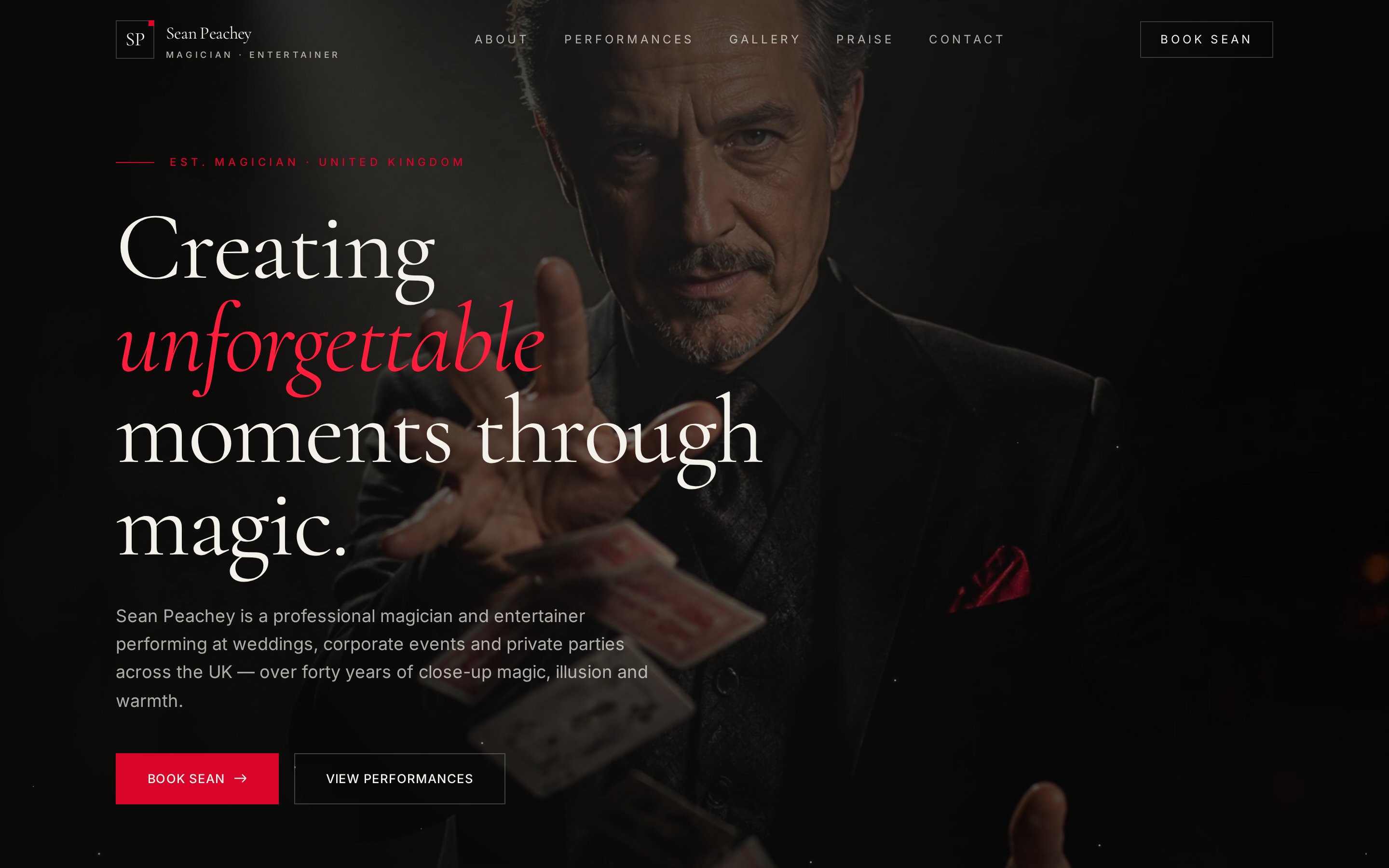 Peachey Magic — desktop preview